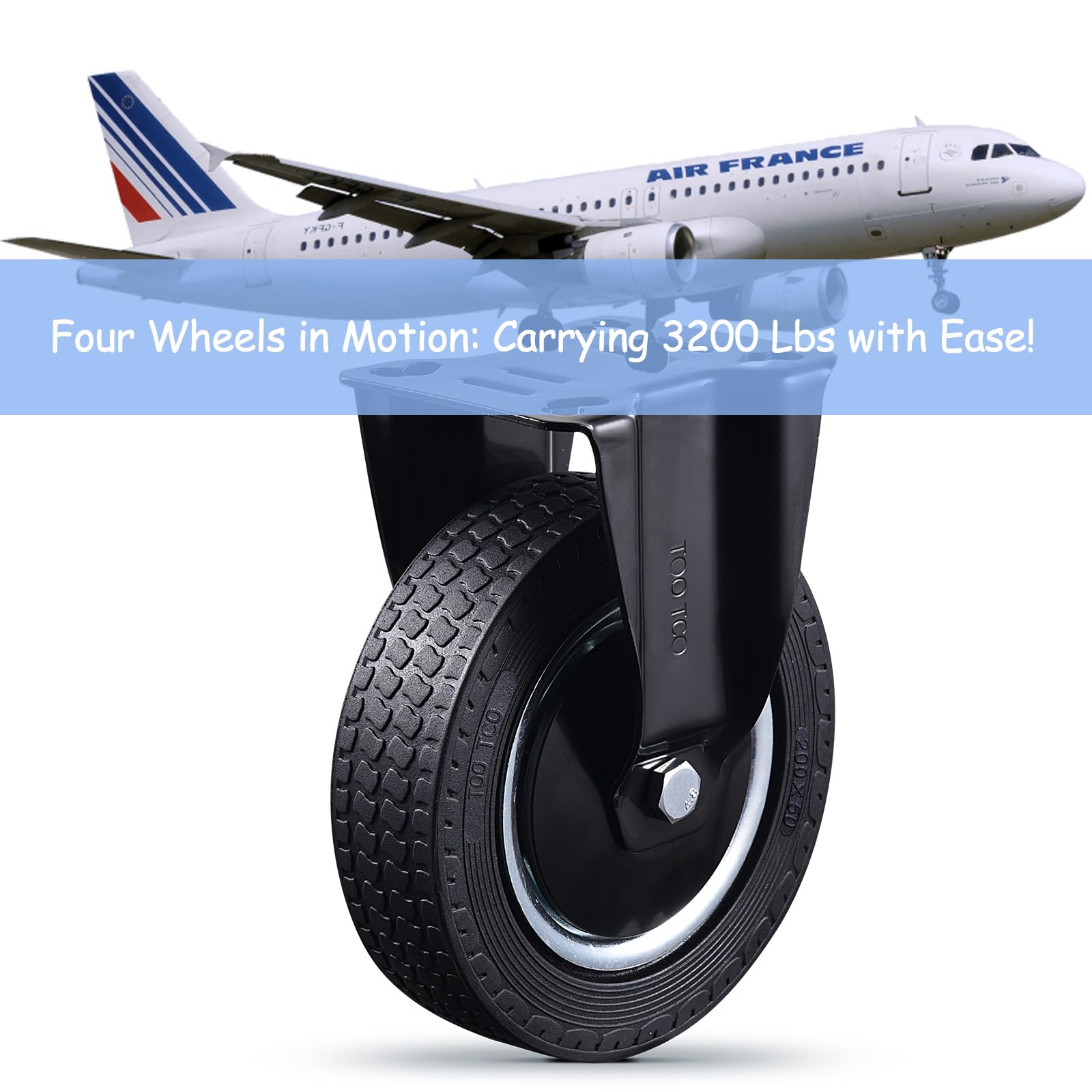 Heavy Duty Caster Wheels - 3200LBS Capacity -5 Heavy Duty Caster Wheels - 3200LBS Capacity -5