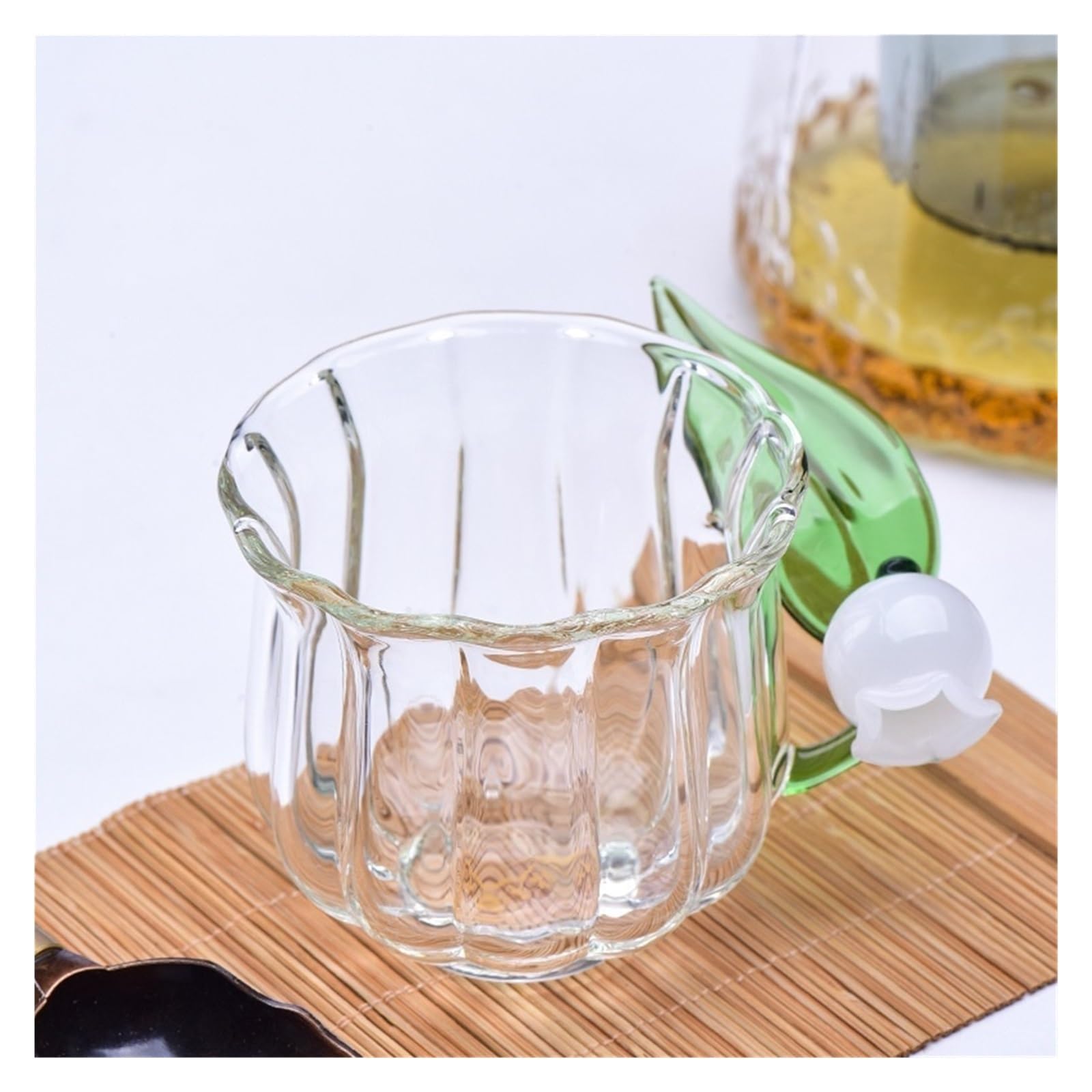 vasos de vidrio Tazas de café/té de vidrio de borosilicato transparente de 135 ml