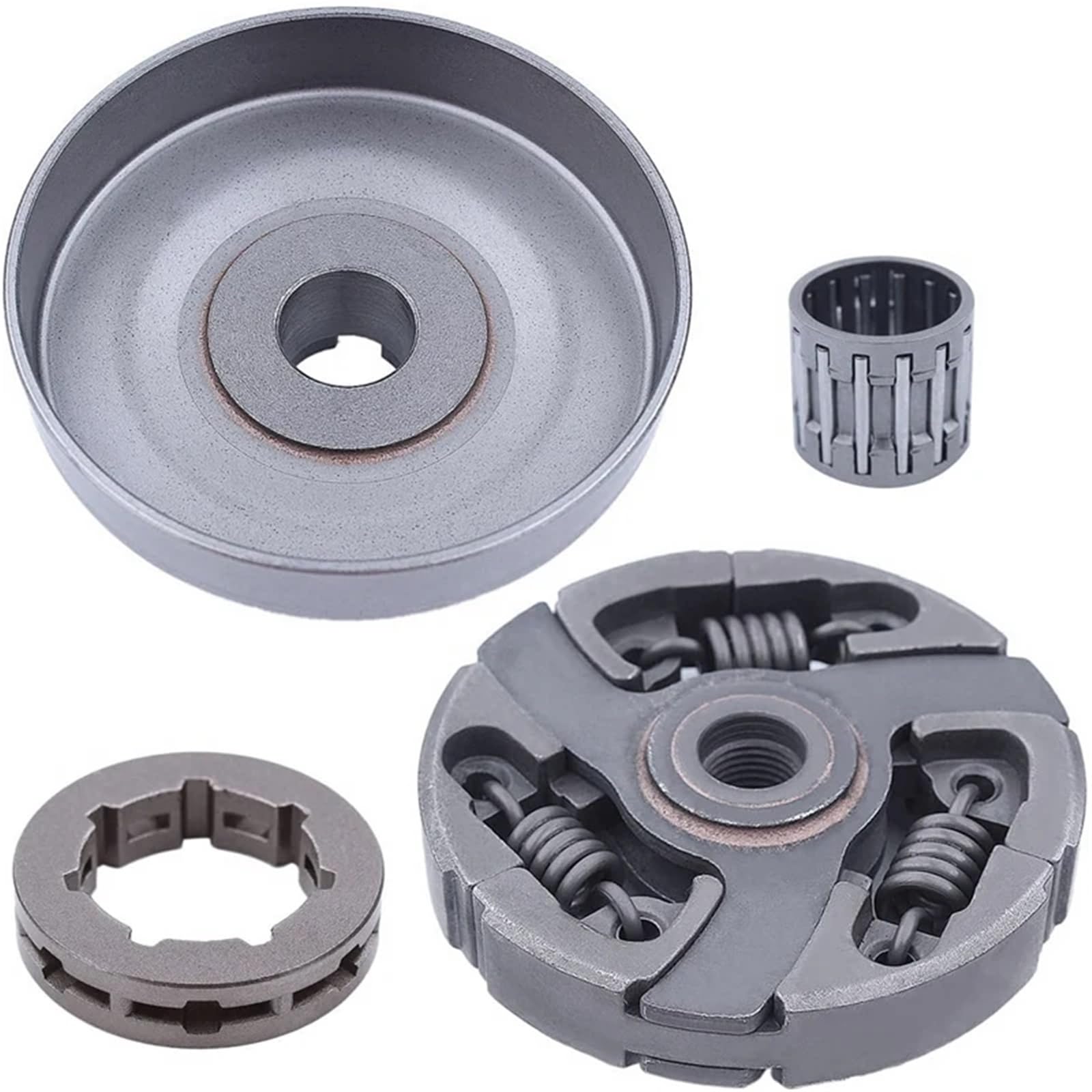 Osłona zębatki silnika Zestaw łożysk zębatki bębna sprzęgła 3/8-7T pasuje do piły łańcuchowej Husqvarna 3120 394XP 395XP 3120XP Jonsered 2094 2095