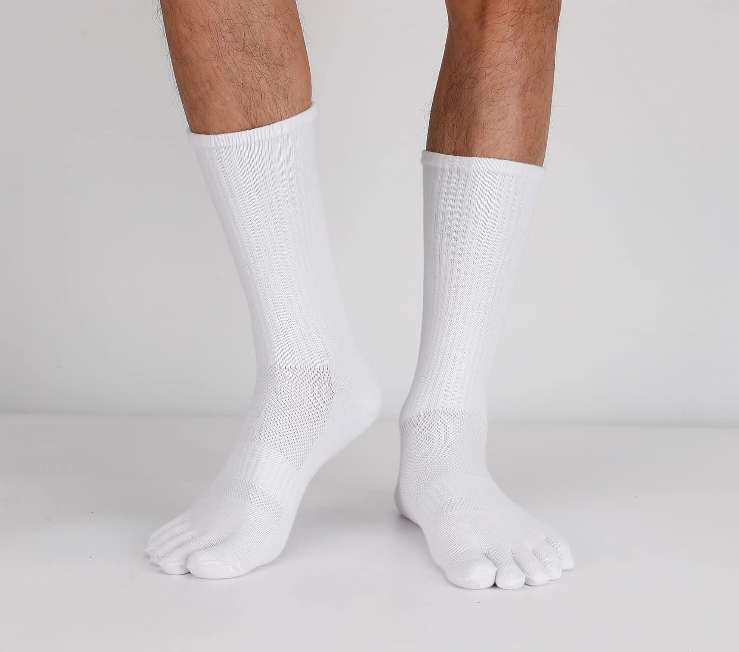 Toe Socks for Men 5 Finger Cotton Athletic Running Wicking 4 Pack/3 Pack - Image 6