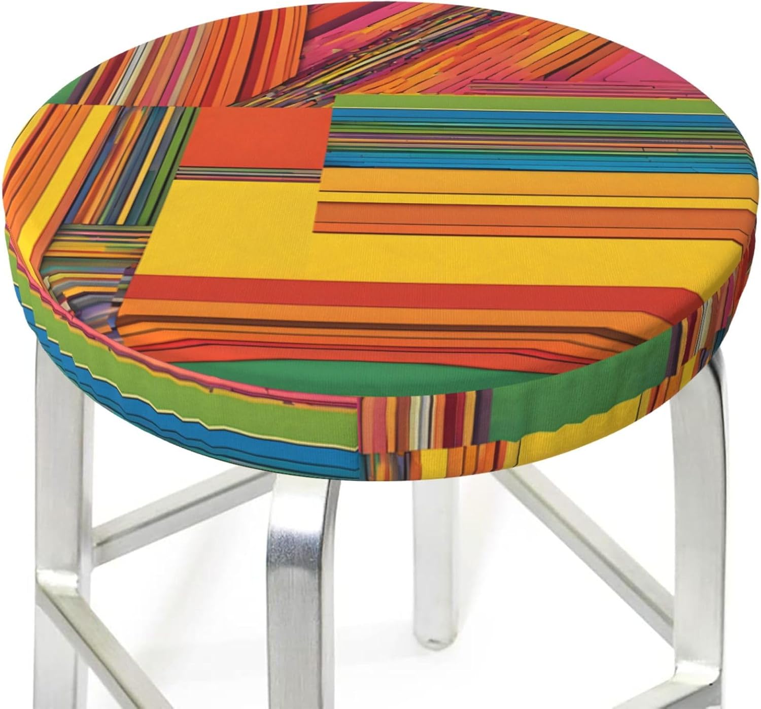 Round Bar Stool Seat Cover for Home Kitchen Dining Chair - 14 inch