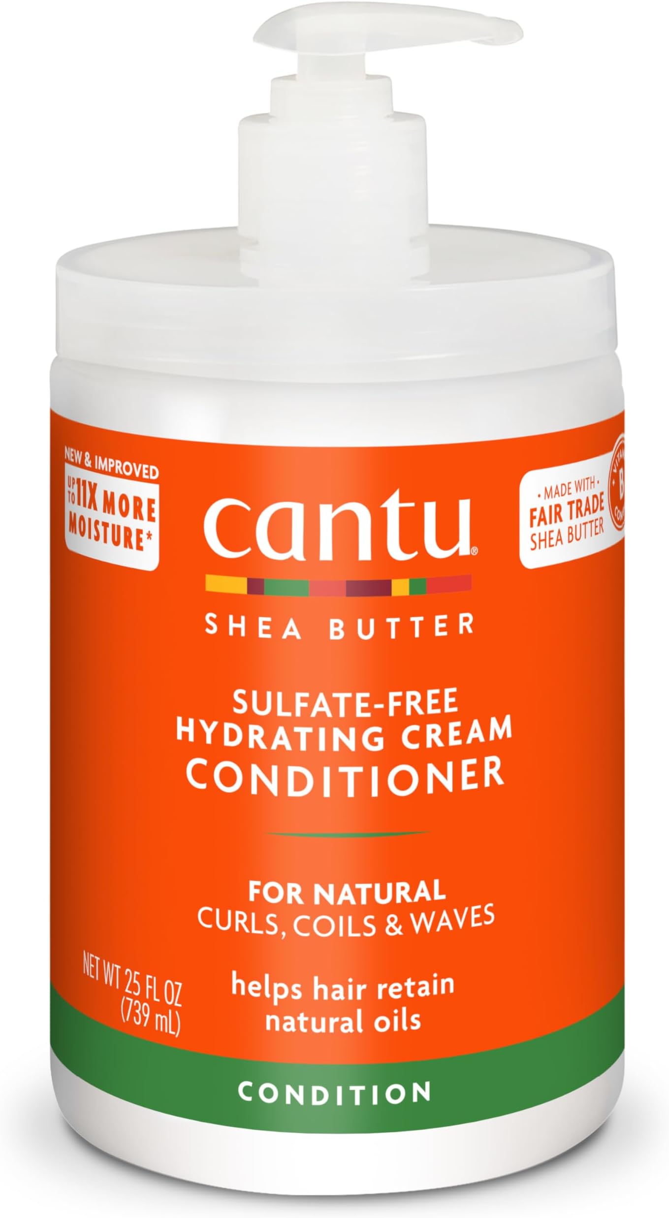 Sulfate-Free Hydrating Cream Conditioner Salon Size 739ml (packaging may vary), formulation remains unchanged.