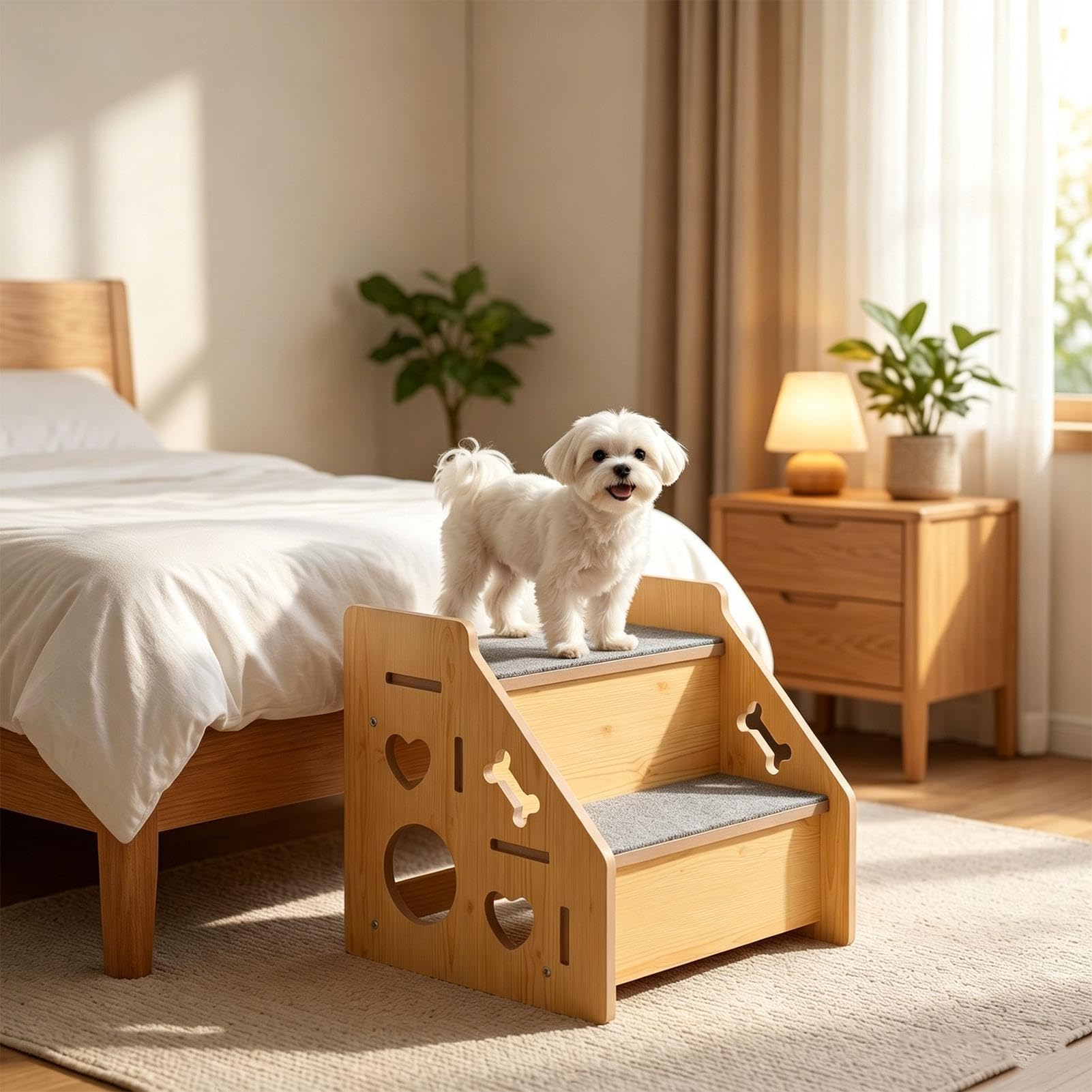 Escaleras de mascotas Escalón antideslizante | Escalones para Perros Para En Cama, Sofá, Interior, Automóvil, Escalada, Cachorro, Perro Mayor, Gato Y También Animales