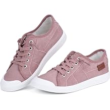 JENN ARDOR Slip-on Canvas Fashion Sneakers for Womens Comfortable Casual Walking Flats Elastic Stylish Cute Lightweight Shoes