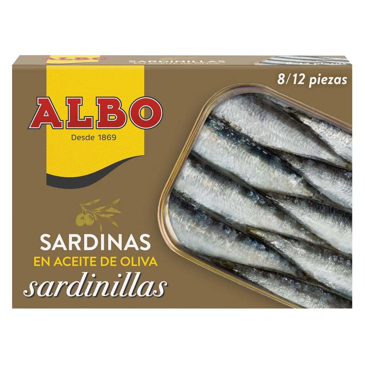 ALBO Sardinen in Olivenöl, Dose 82 g. 9er-Pack