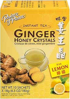 Ginger & Lemon Honey Crystals (18g x 10) (Pack of 3)