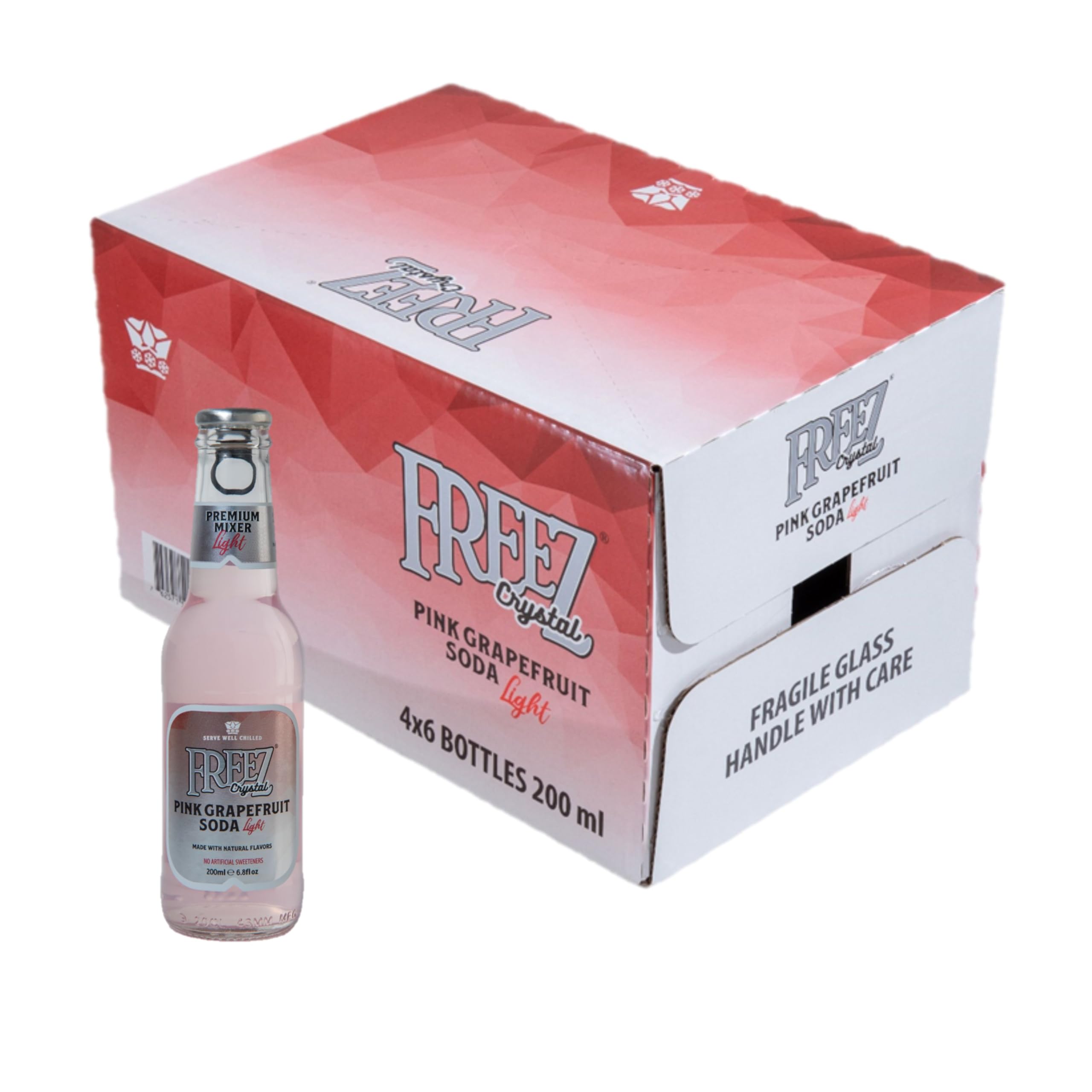 Crystal Light Pink Grapefruit Soda 24 x 200 ml