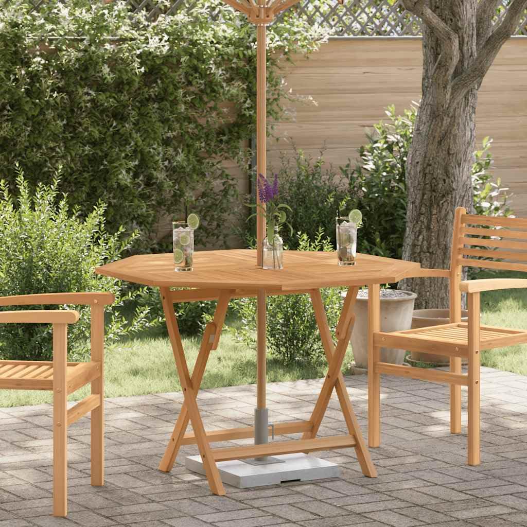 vidaXL Folding Garden Table, Outdoor Table for Dinner Coffee Tea