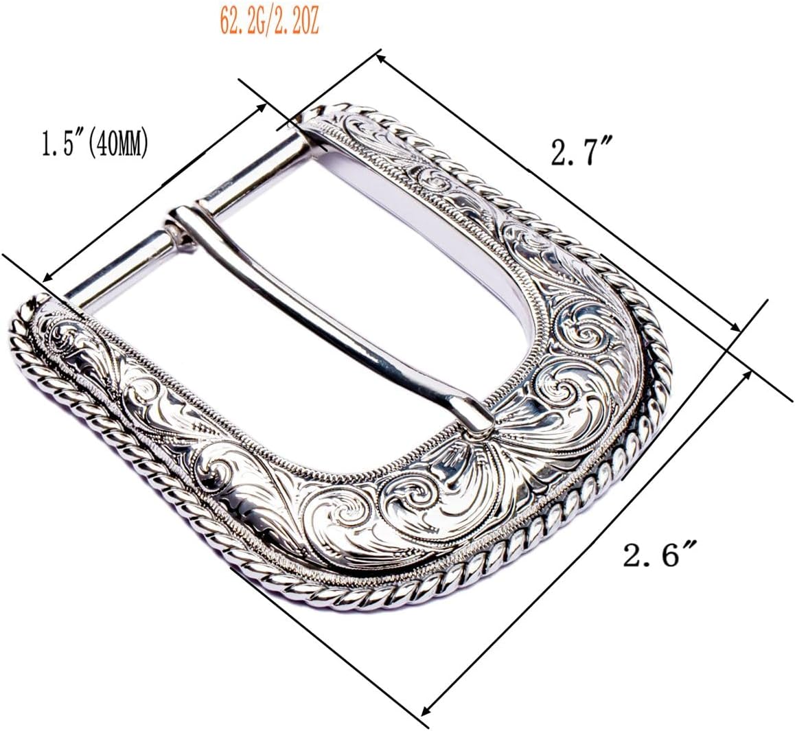 1.5"(40mm) Belt Buckle Western Cowboy Replacement Buckle Men and Women Belt Accessories - Image 3