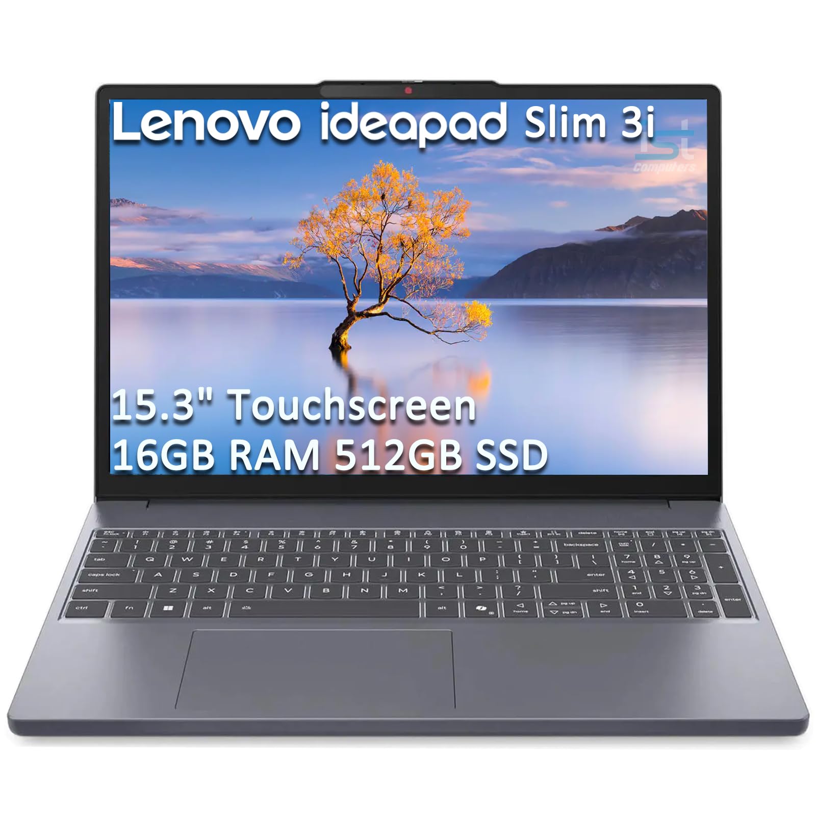 Lenovo IdeaPad Slim 3 X Touchscreen Laptop (15.3" FHD+, Snapdragon X (> i7-1355U), 16GB 8448MT/s, 512GB SSD) AI Copilot+ PC for Business, Fingerprint, Backlit, Wi-Fi 7, 22-Hr Battery Life, Win 11 Home