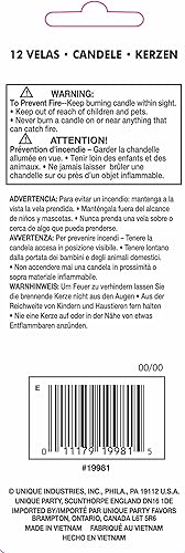 Miniatura 3 de Unique Elegantes velas de cumpleaños plateadas, 5 pulgadas (paquete de 12), acabado metálico deslumbrante, perfectas para celebraciones y fiestas