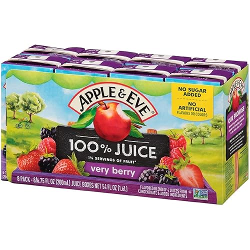 Apple & Eve 100% jugo de berries, 6.75 onzas líquidas, 40 unidades