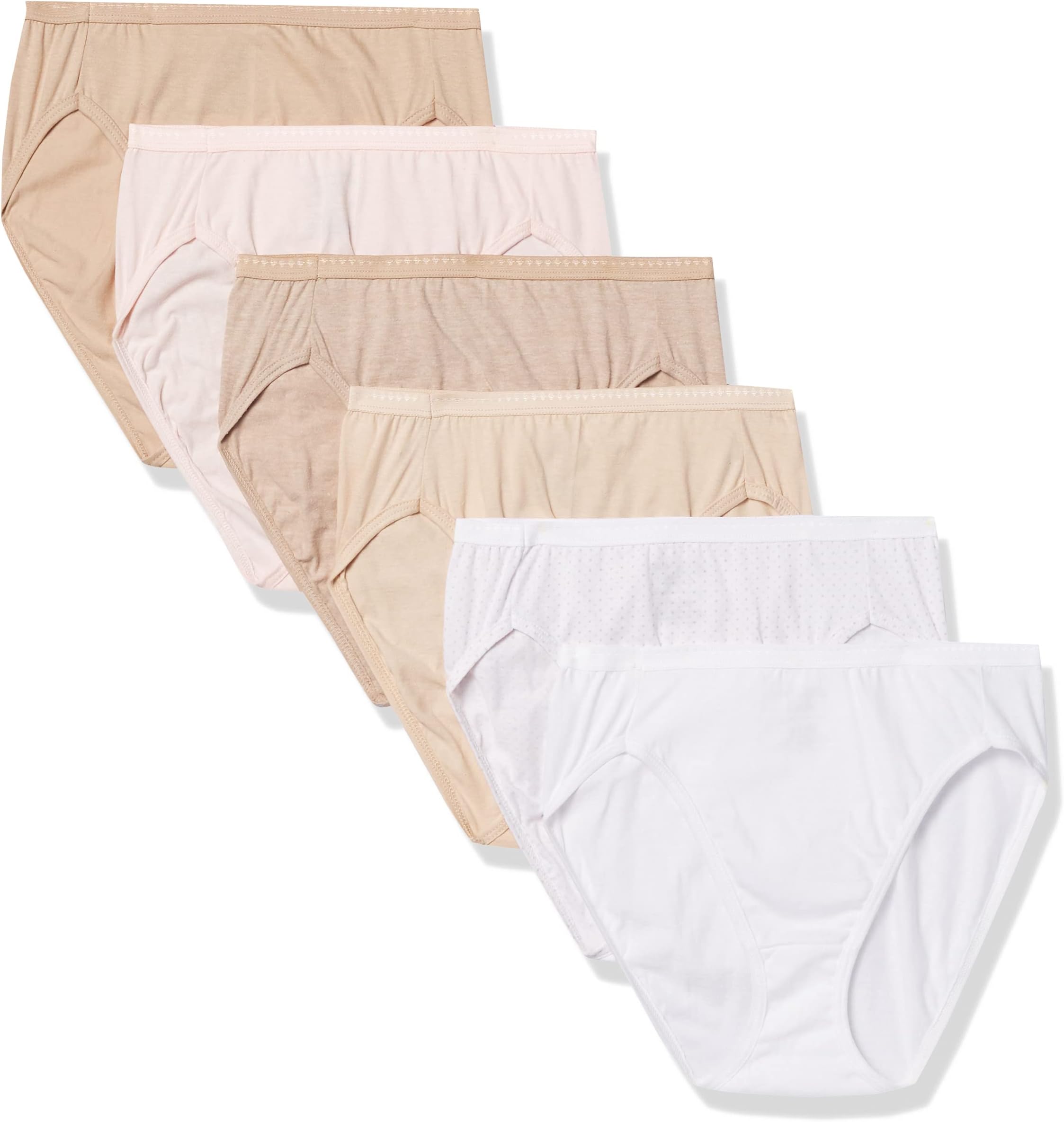 Women's Brief Panties Pack, Classic Cotton Brief Underwear, 6-pack (Retired, Colors May Vary)