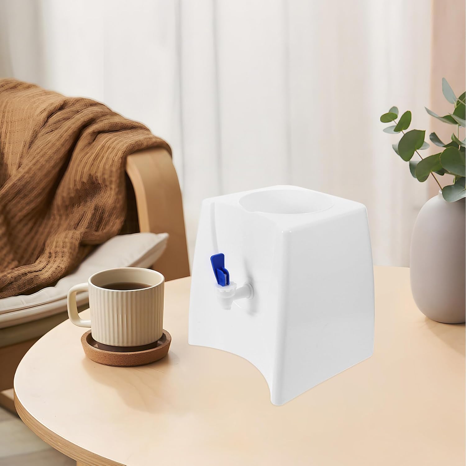 Kichvoe Portable Water Dispenser Compact Tabletop Water Cooler for Camping and Picnics Easy-Pour Tap