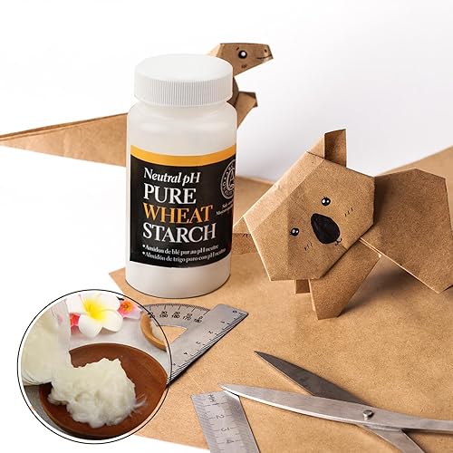 Vista 7 de Lineco, Adhesivo de almidón de trigo puro pH neutro (8oz)