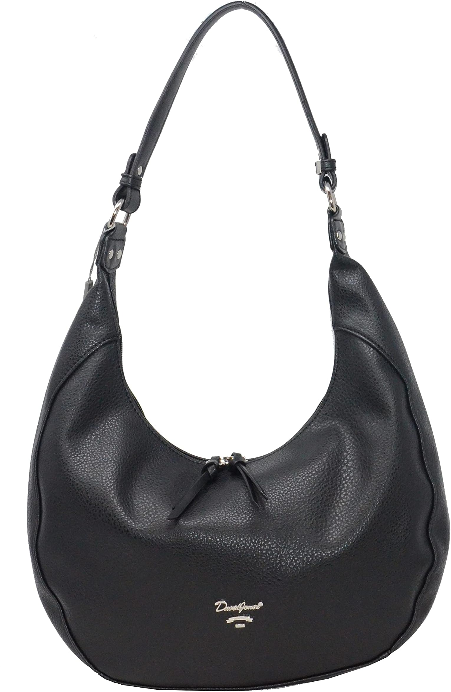 Paris Women Fashion Hobo Handbag Travel Work Bag (Black)