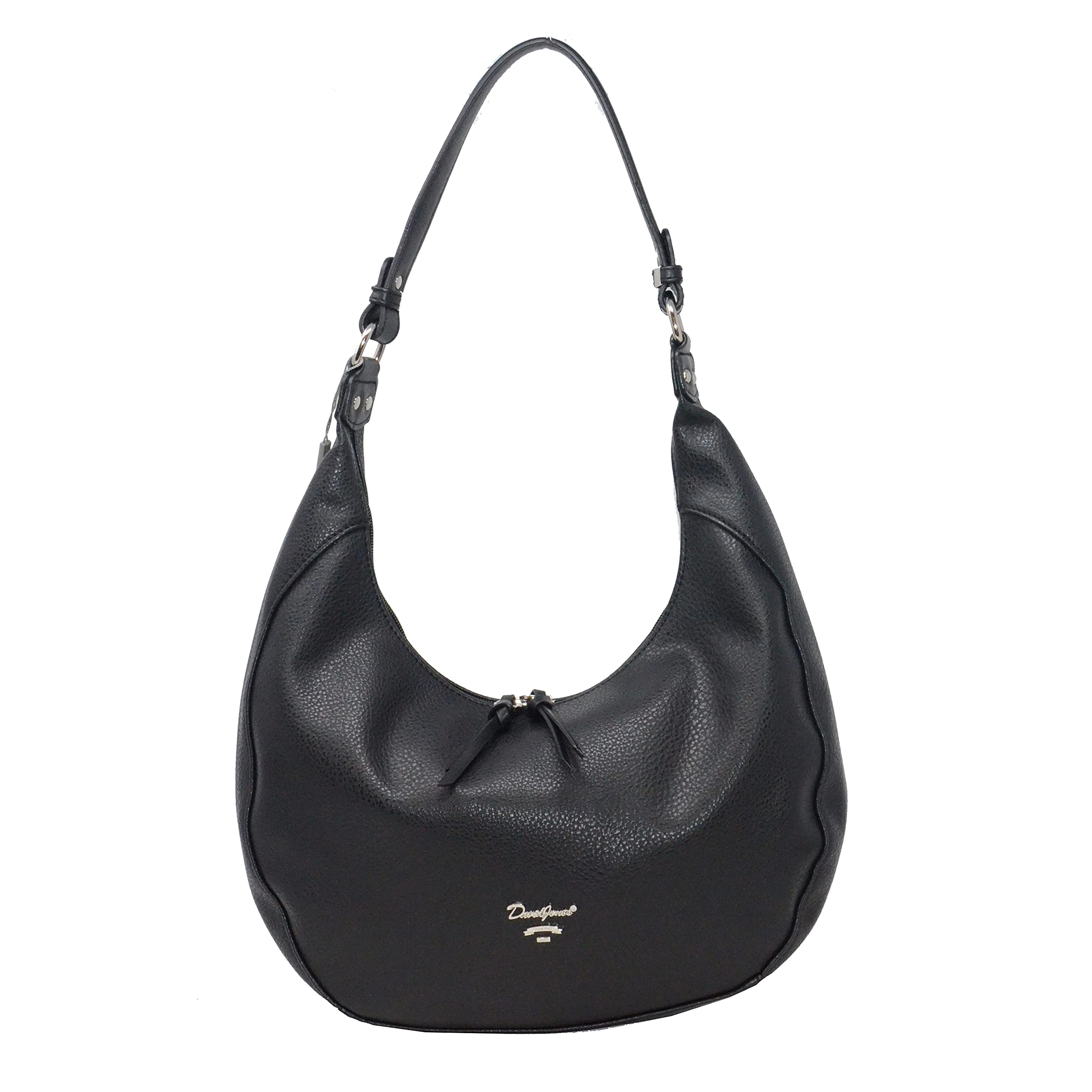 David JonesParis Women Fashion Hobo Handbag Travel Work Bag (Black)