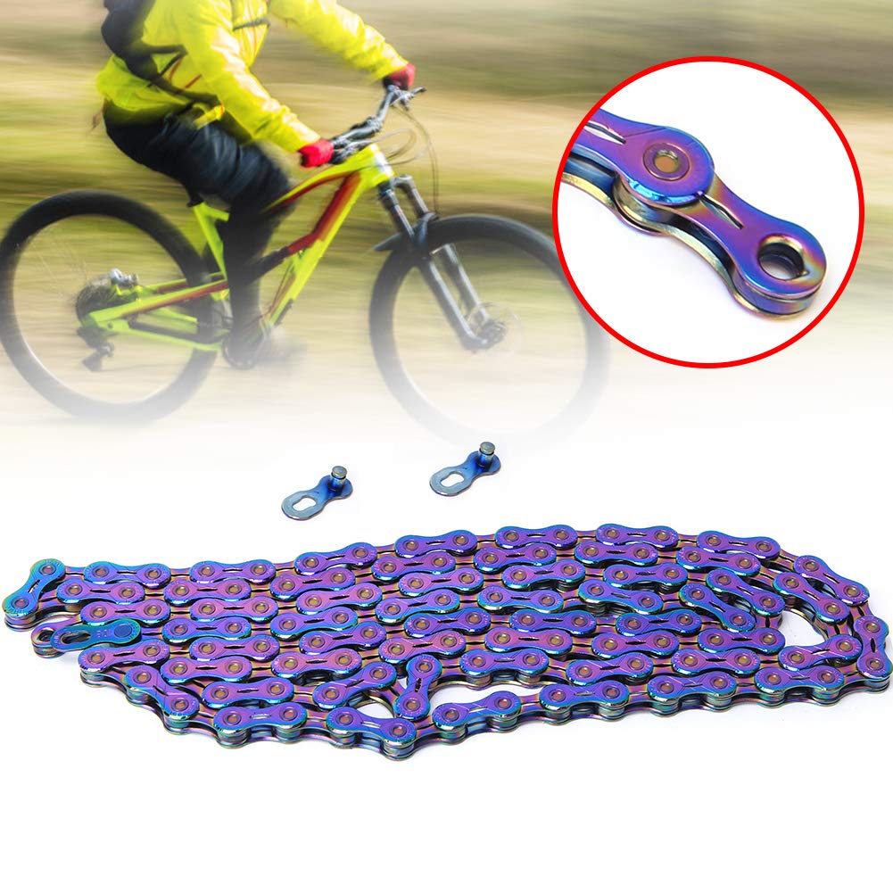 Catena per Bici a velocità Variabile, Catena per Bicicletta, a velocità in Acciaio con Rivestimento in Nitruro di Titanio, Ideale per Bici da Montagna e da Strada, 9 10 11 12 Opzioni di