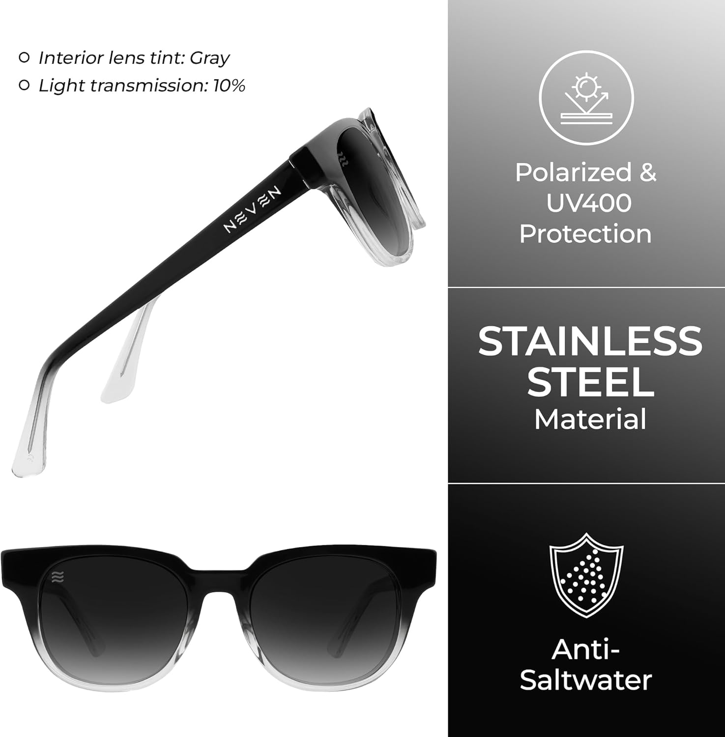 NEVEN Dementor Polarized Sunglasses for Men - 60s-Inspired, Modern Round Glasses - Timeless Fashion Sunglasses for Women - Image 5