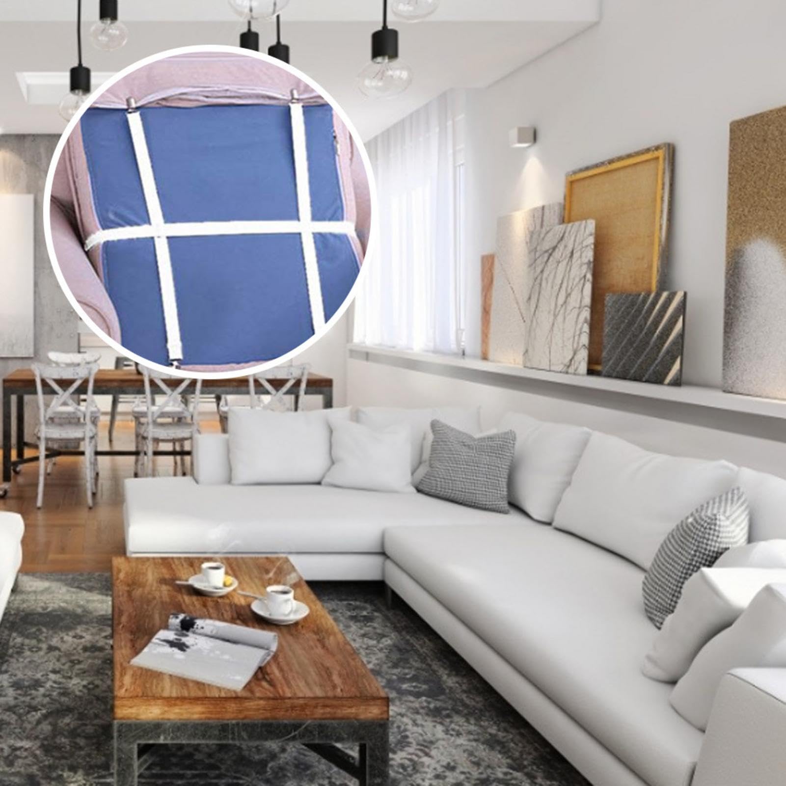 Sheet Fastener - Adjustable Bed Sheet Straps, Easily Install Bedding Straps, Multipurpose Sofa Cushion Straps | Elastic Suspenders Gripper Holder Straps for Mattress Covers Sofa Cushion Sleeping Bag