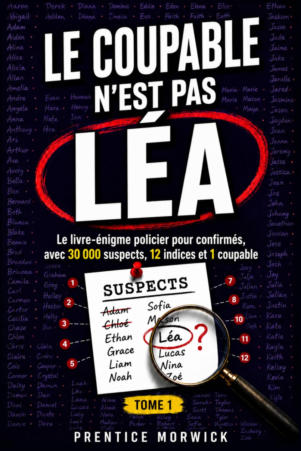 Le coupable n'est pas Léa : Tome 1: Le livre-énigme policier pour confirmés, avec 30 000 suspects, 12 indices et 1 coupable