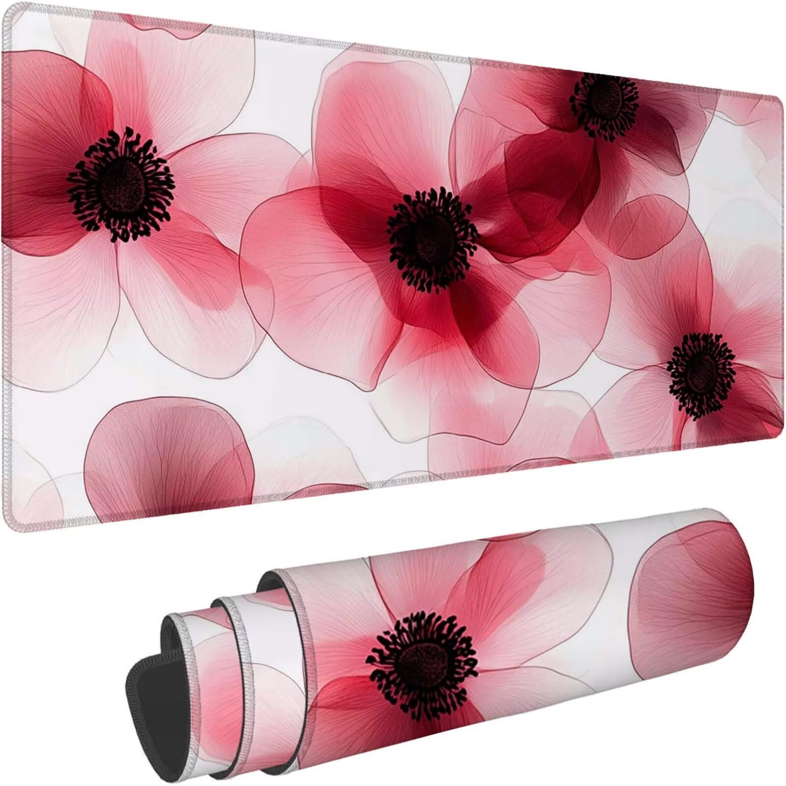 Tappetino Mouse 900x450mm | Superficie Ultra-Liscia | rosso 0-z320