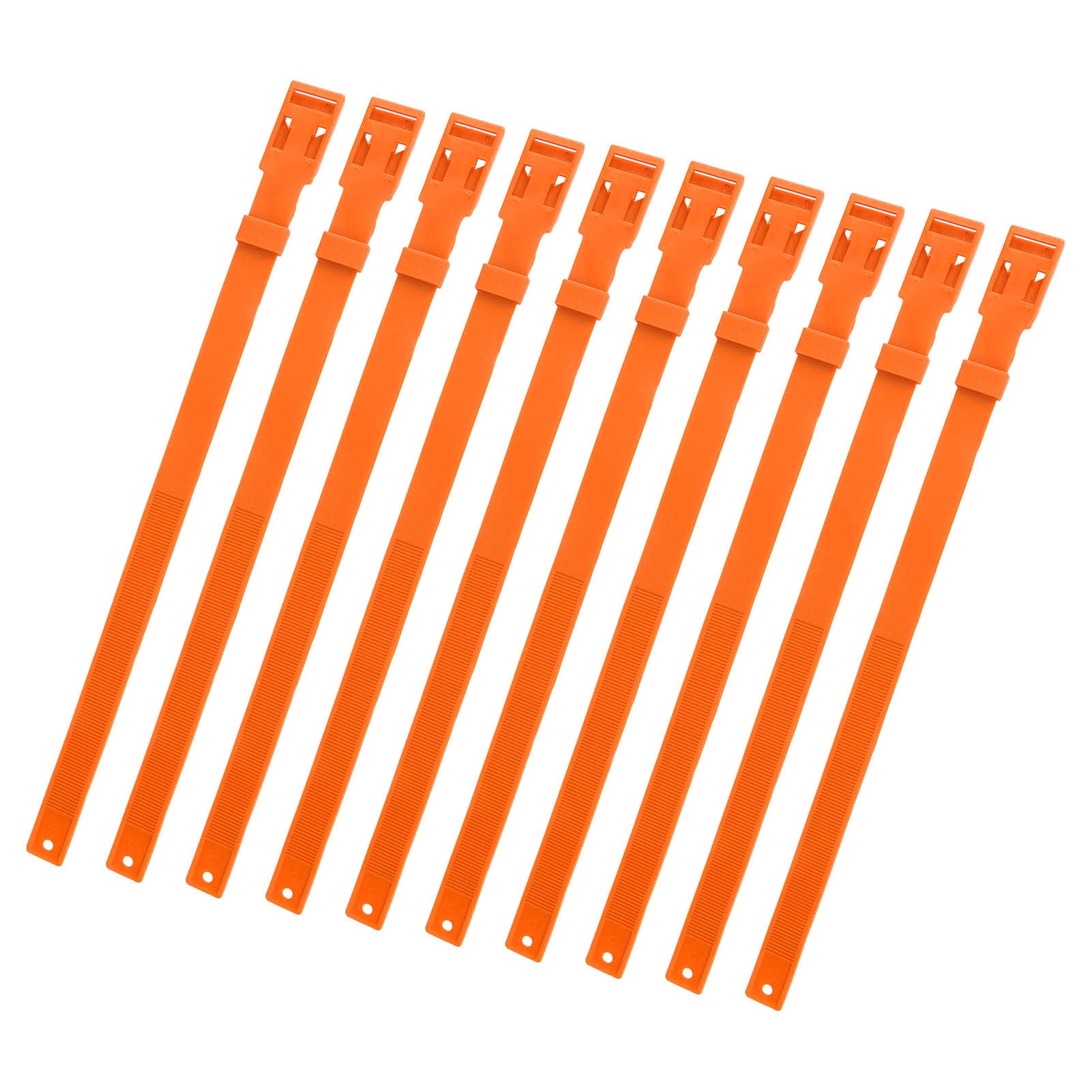 Collier caprin Jeffergarden orange haute visibilité en PU résistant