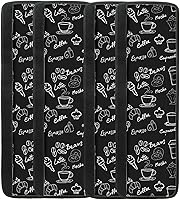 Vista 29 de Fundas para manija de puerta de refrigerador con flores marrones, 4 piezas, funda para manija de refrigerador, protector de decoración hecho a mano