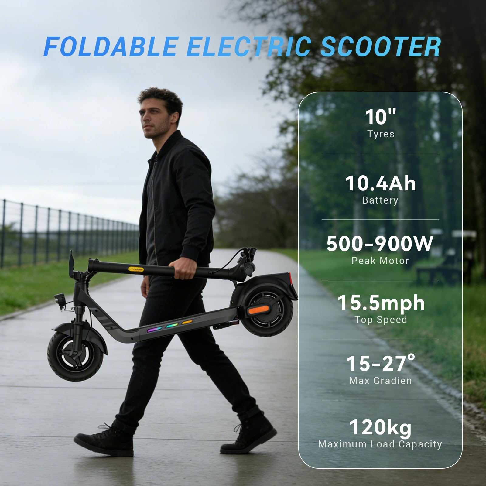 KingSong E1 - Trottinette électrique stylée avec suspension et 25 km d