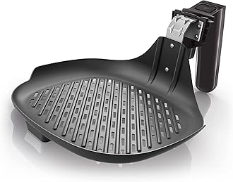 PhilipsViva Collection Deep Fryer, Grill Pan Accessories, Suitable for HD922x, HD923x*, HD921x Deep Fryers, Black