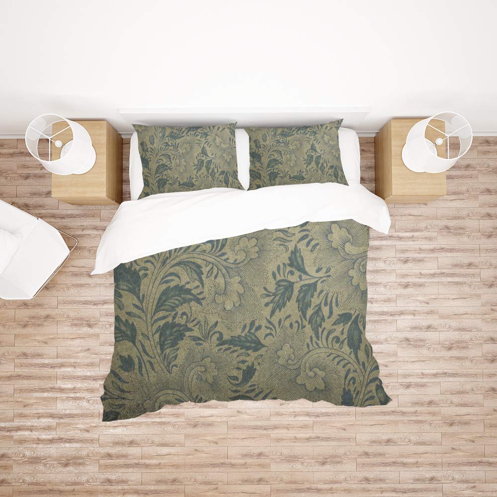 Parure de lit King 3 pièces toutes saisons en polyester ultra doux