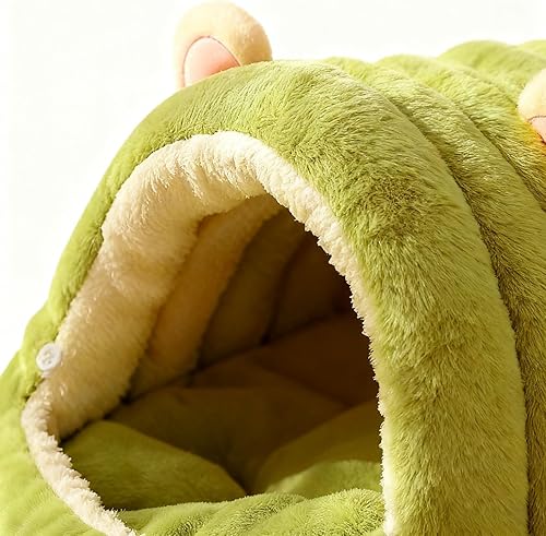 Miniatura 7 de Cat Bed Cave  Washable Closed Small Kitten Bed  Pet Calming Nest Covered Cat Cave - for Home Dorm Apartment Bedroom Living Room