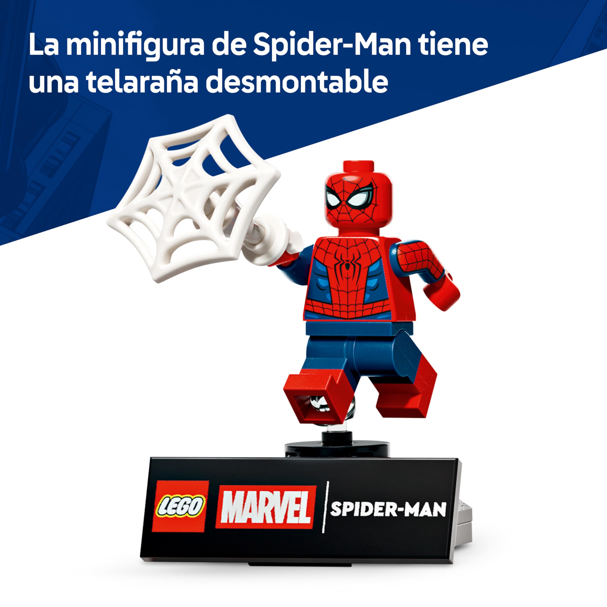 LEGO | Marvel Figura de Héroe: Spider-Man - Juguete de Superhéroe con Figura de Acción y Minifigura Coleccionable - Decoración de la Habitación Juvenil - Regalo para Niños de 12+ Años - 76346