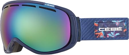 Cébé Feel'In Maschera da Sci Unisex Adulto Large, Dark Blue Floral/Brown  Flash Blue Cat.3 : Amazon.it: Sport e tempo libero