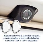 4PCS Car Camera Lens Protector, HD Clear Car Backup Camera Protective Sticker, Anti-Rain Waterproof Reversing Camera Cover, Anti-Scratch Universal Shield Film for Auto Truck SUV