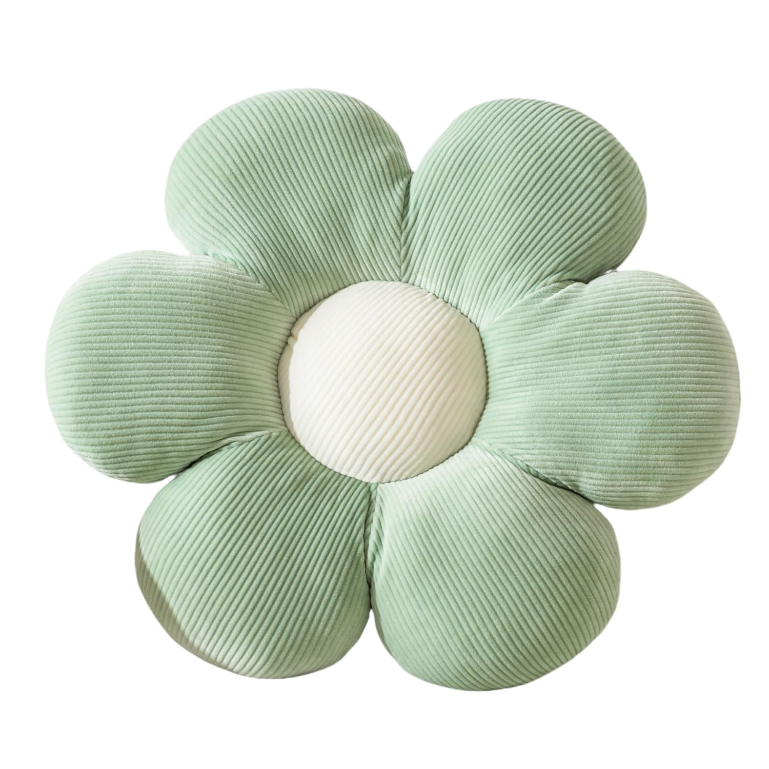 Flower Pillow,FlowerShaped Throw Pillow Cushion Seating six Petal23.26 Green Flower PlushThrow Pillow Floor Pillows Home Decorative Seating Cushions