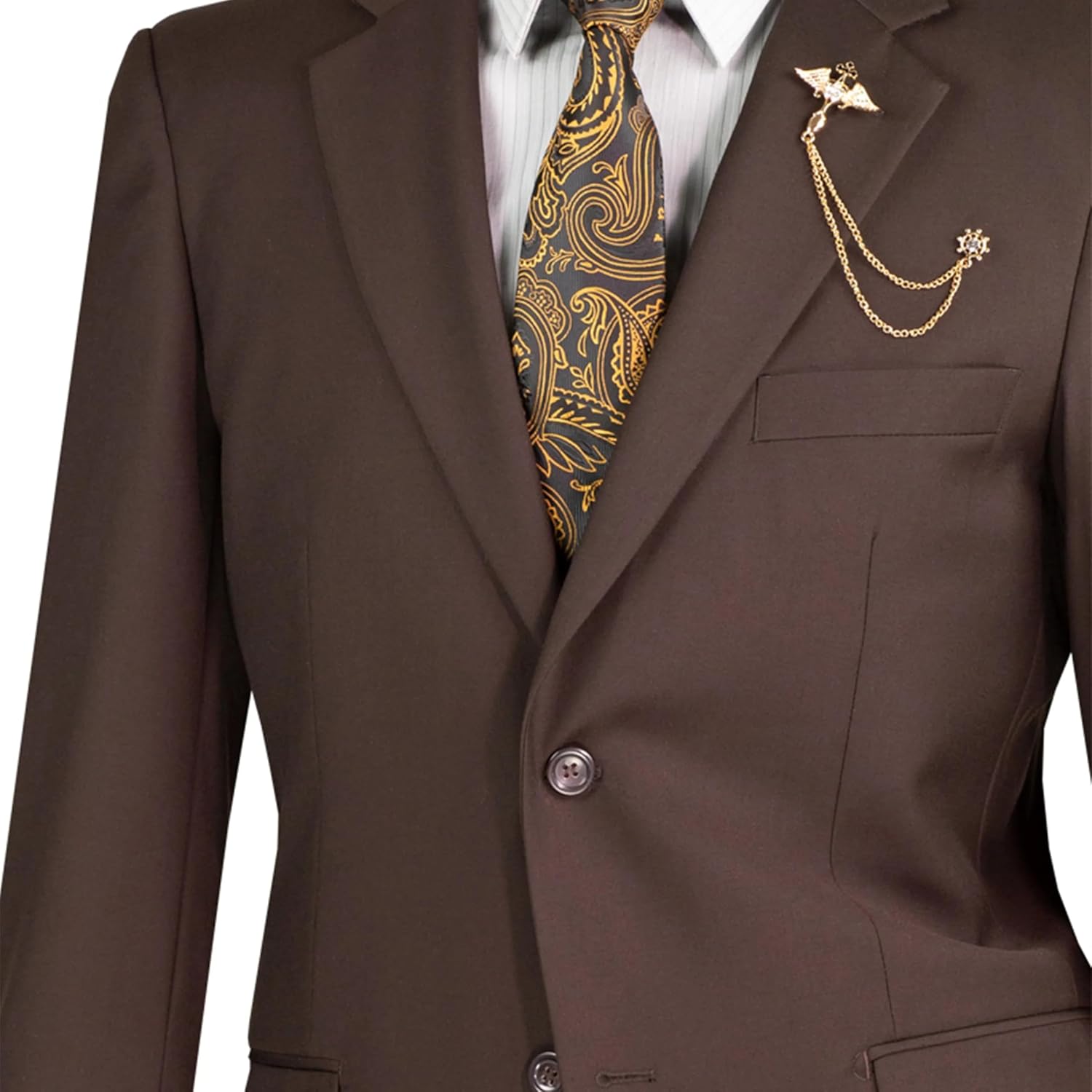 Men's 2-Button Classic-Fit Suit w/Adjustable Waistband, Multiple Colors, Sizes 36S-64R - New
