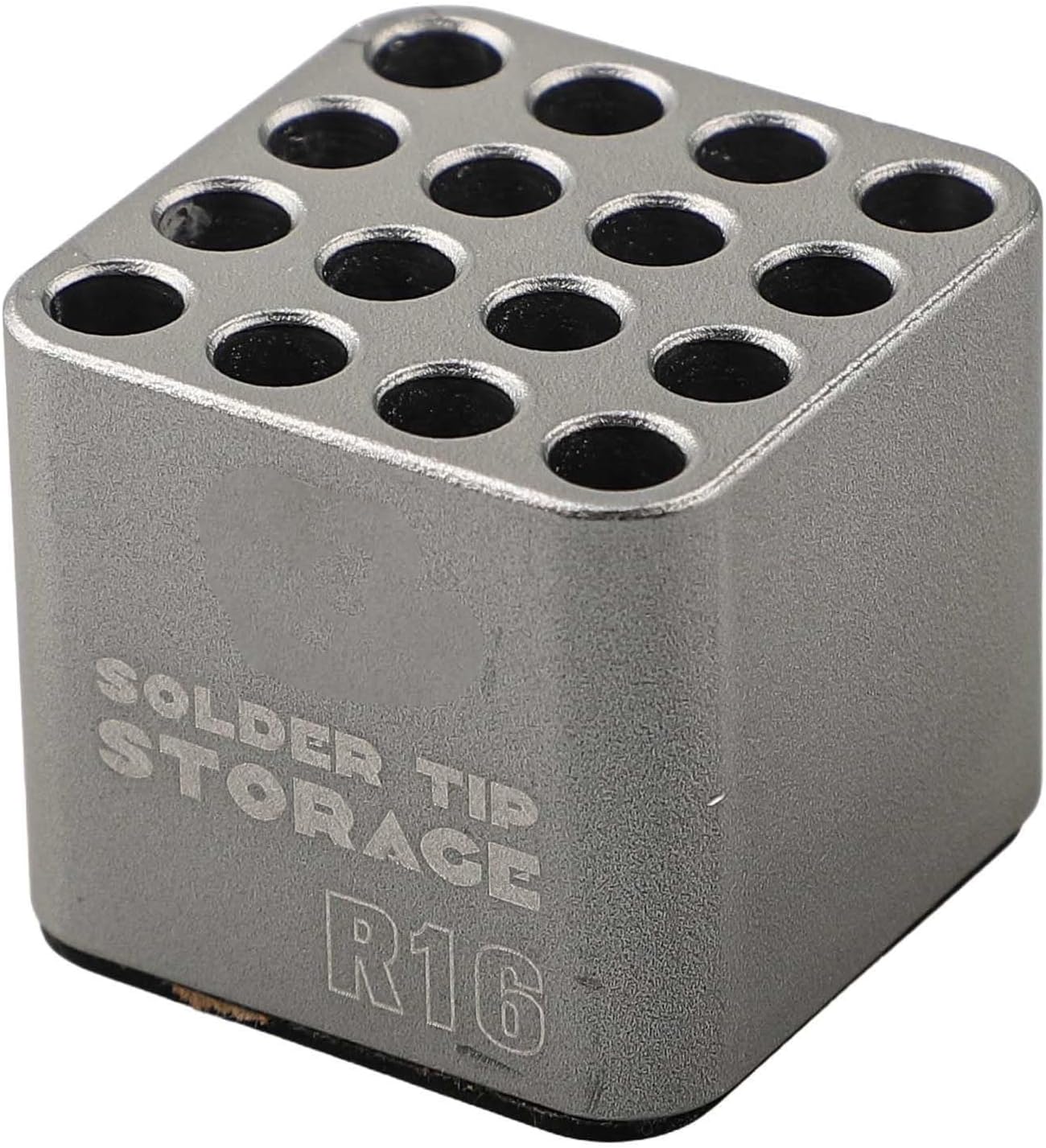 Compact Soldering Iron Tips Storage Box 16 Holes for Tips and Small Tools