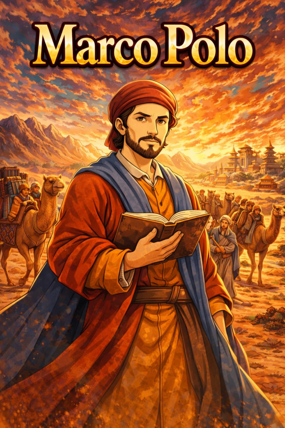 Marco Polo: Explorer Silk Road Journey Adventure Discovery Travel Biography (Icons of History Manga)