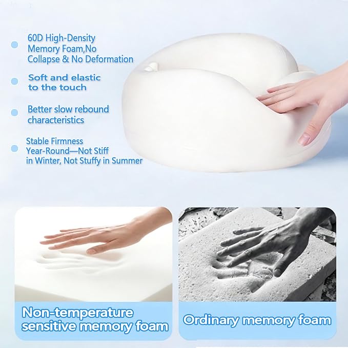 Almohada de Viaje Ergonómica Espuma Viscoelástica 360° miniatura 7