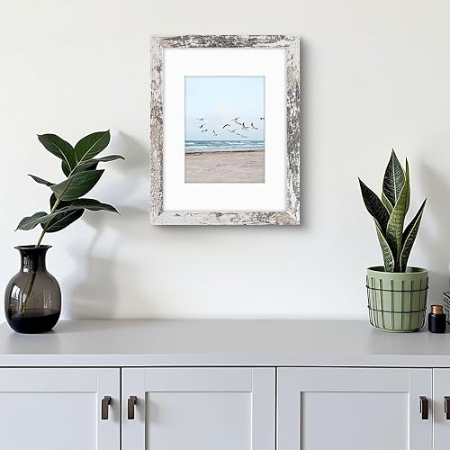 Vista 194 de Frametory, Los marcos de 16 x 20 pulgadas muestran imágenes de 11 x 14 pulgadas con paspartú o fotos de 16 x 20 pulgadas sin paspartú, vidrio Plata