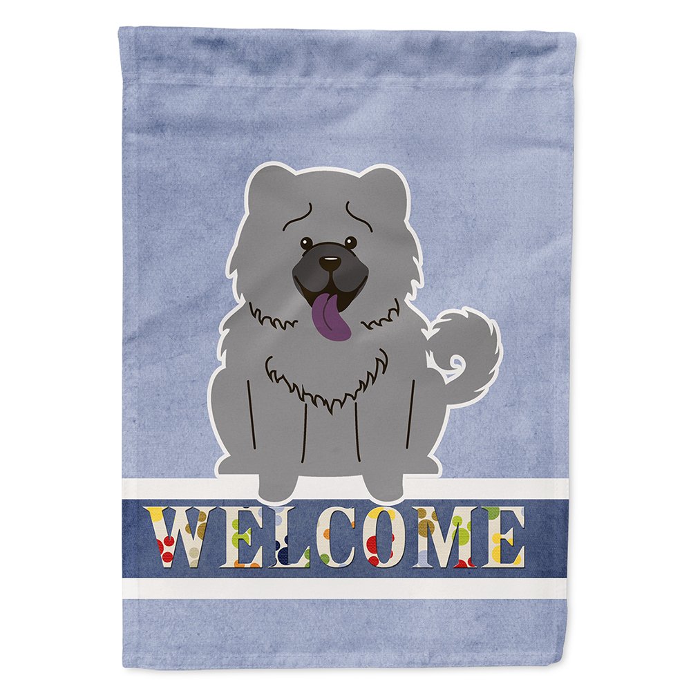 Drapeau Chow Bleu Bienvenue Caroline's Treasures pour maison