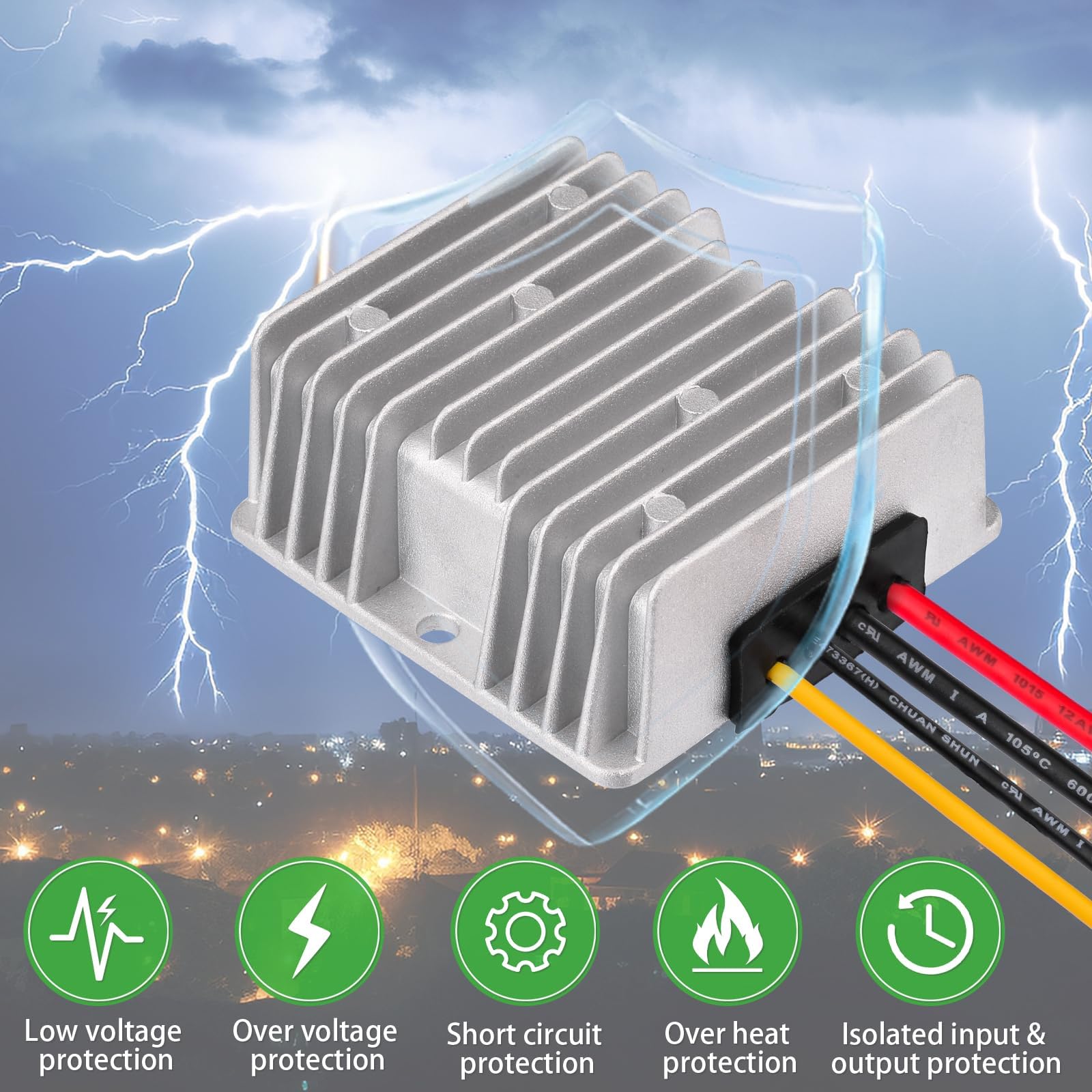 ELFCULB 12V zu 48V DC Step UP Konverter für Starlink,ELFCULB 6A 288W Stromversorgung Spannungserhöhung Konverter Regulartor