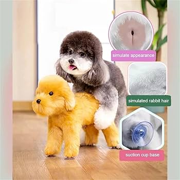 ZZYYZZ Simulation Mating Dog Toy, Male Pet Estrus Dog Toys, Dog Sleep Estrus Toy, Plush Interactive Sound Dog Toy, For Small Dogs Bulldog Teddy Dog Vent Sex Simulation,White,13cm