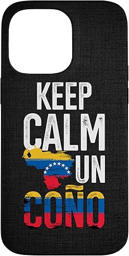 Funda para iPhone 14 Pro Max Venezuela Pride Venezuela Girl Boy Flag Keep Calm Un Cono