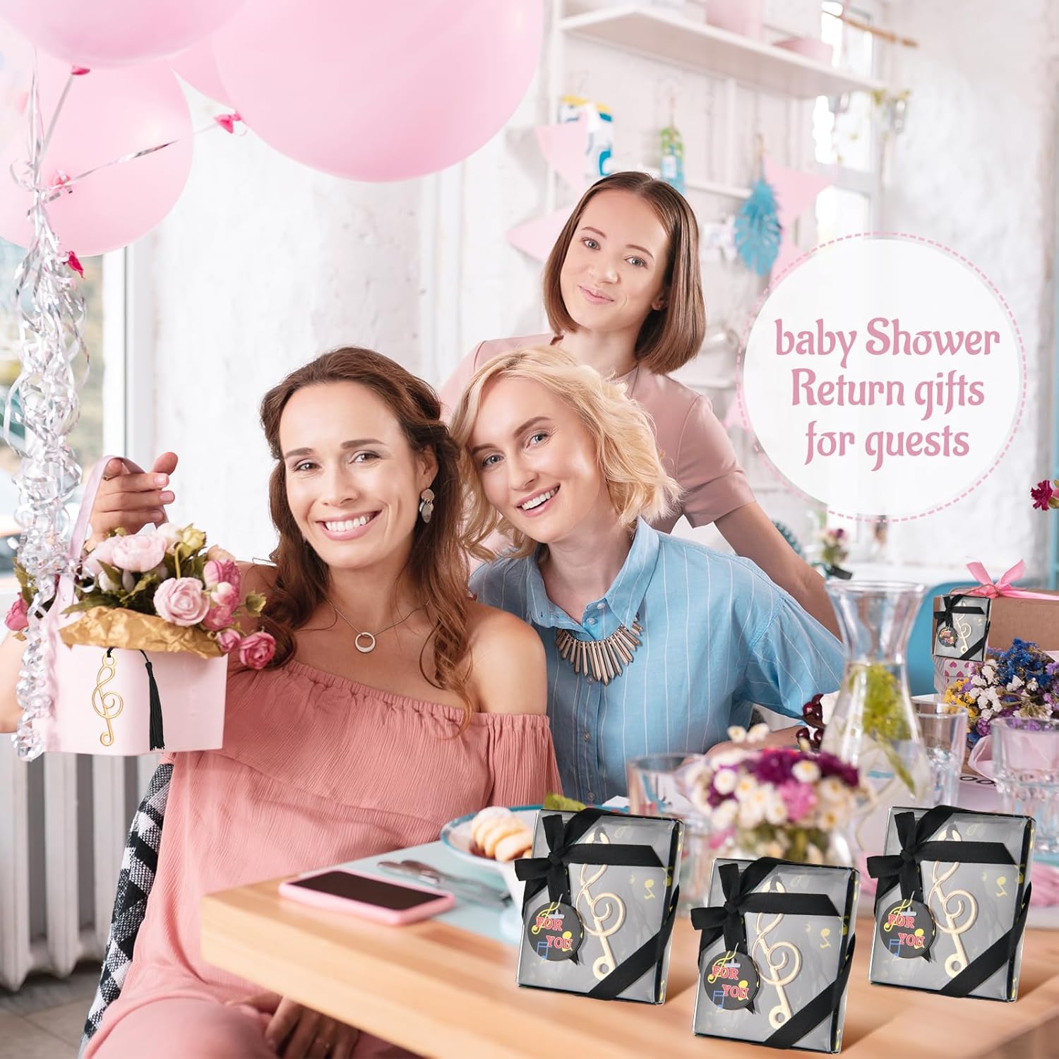 60 Pcs Hollow Music Note Bookmarks with Elegant Silk Tassel, Metal Note Bookmarks with Gift Box, for Baby Shower Favors Office Supplies School Gifts Wedding Party Decoration Guests Souvenirs - Image 7