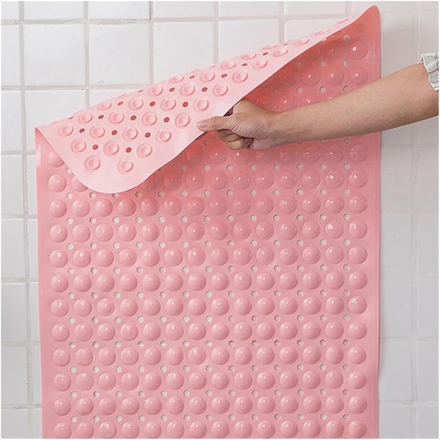 Non-Slip PVC Bath Mat for Tub and Shower | Machine Washable with D