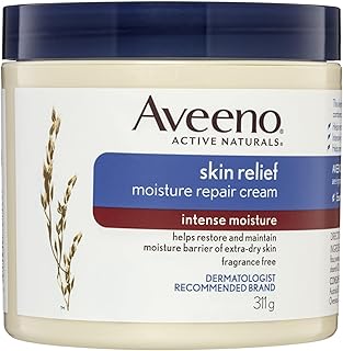 Aveeno Skin Relief Intense Moisture Repair Body Cream with Triple Oat & Shea Butter Formula, Helps Relieve & Restore Extr...