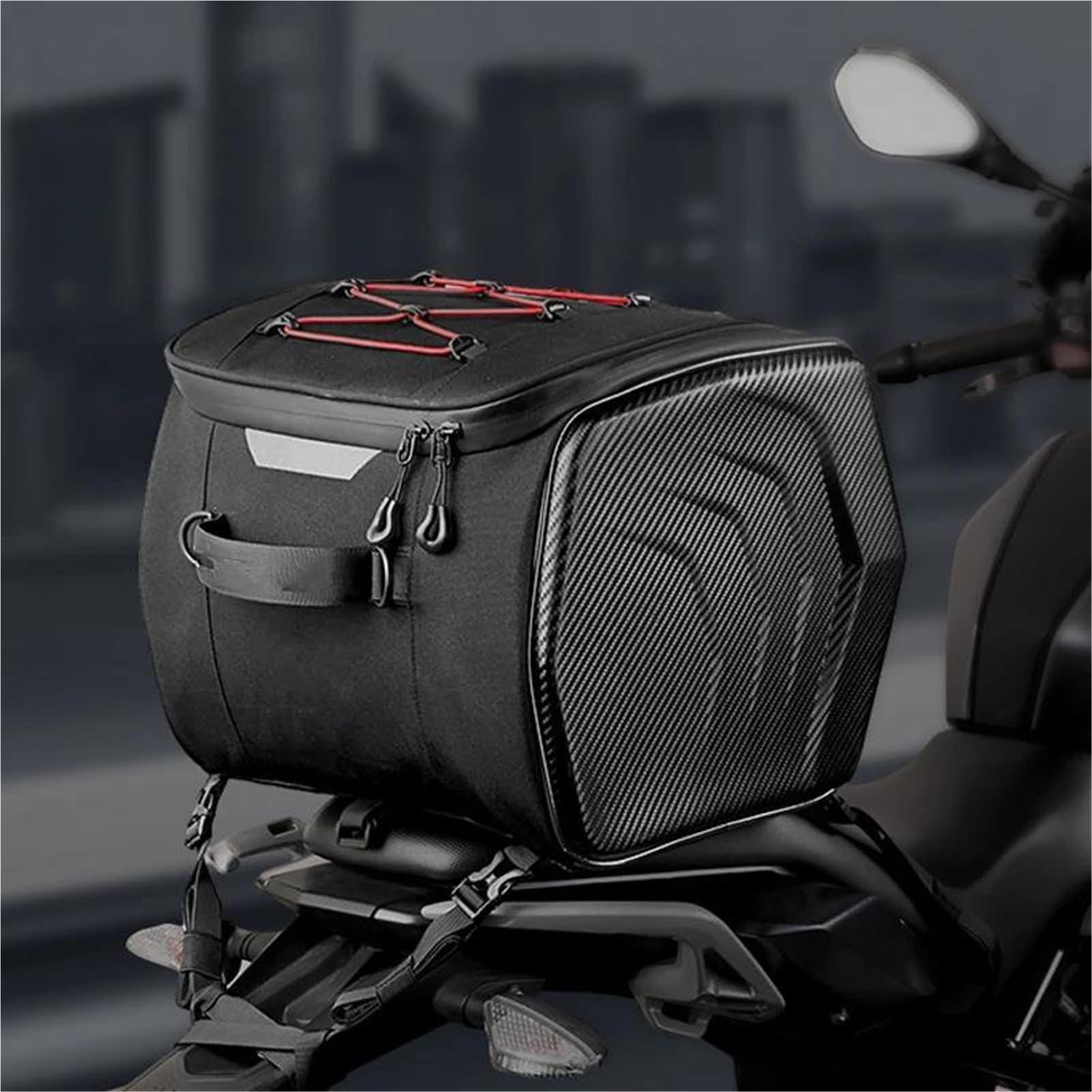 Estuche de Viaje Bolsas para Sillín De Motocicleta, para, Bolsa Trasera para La Mayoría Los Portaequipajes(Vert)