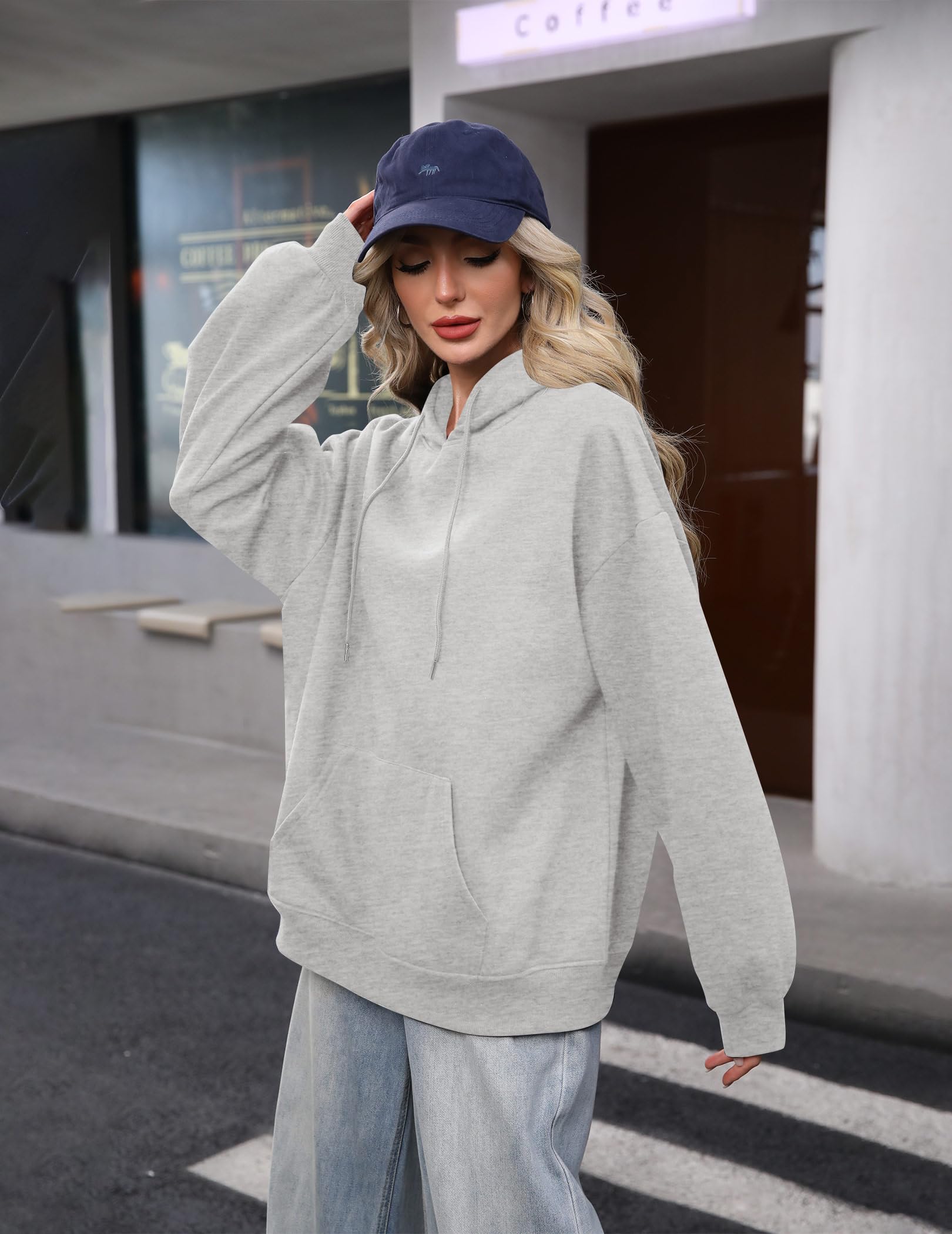 Felpa con cappuccio da donna leopardata con stampa ghepardo oversize con cappuccio casual a maniche lunghe in pile felpe con tasca